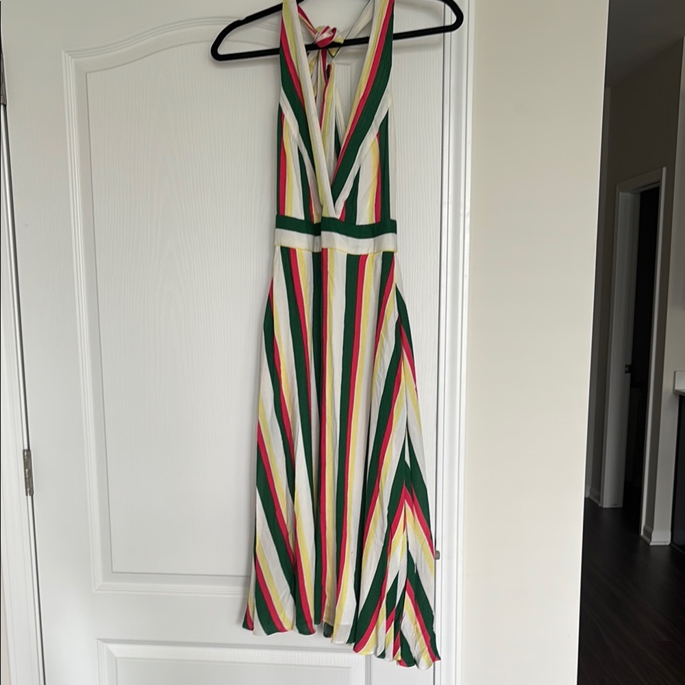 Lulu's Blue and Pink Halter Sundress